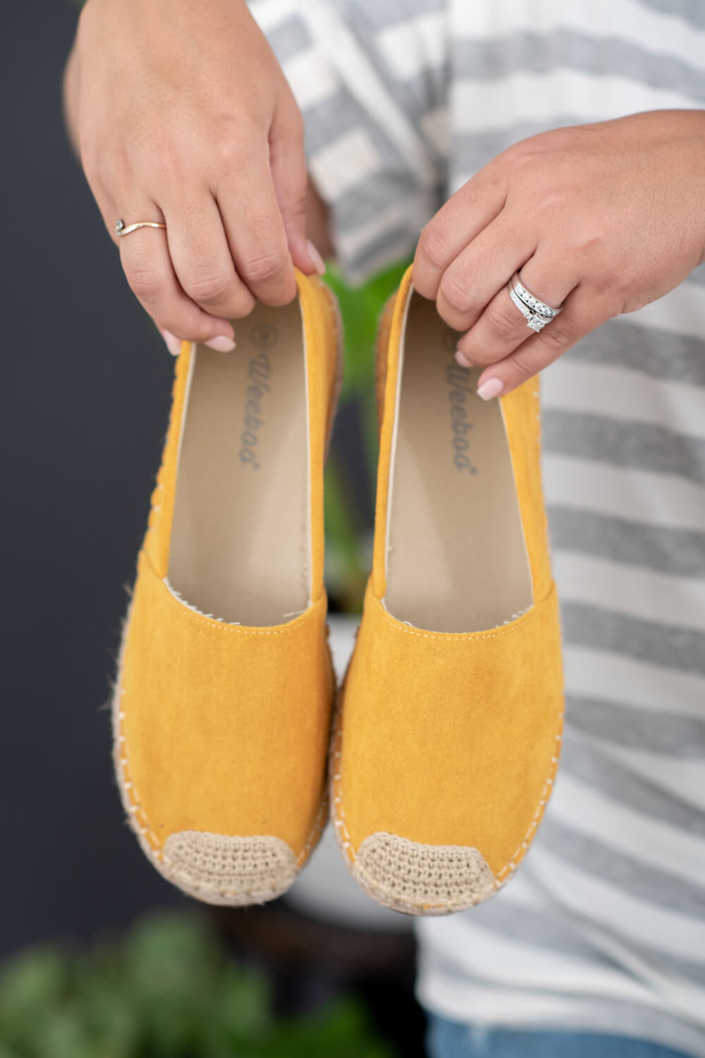 WeeBoo In Step Espadrille Slip-On Flats in Yellow -