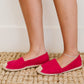 WeeBoo In Step Espadrille Slip-On Flats in Fuchsia -
