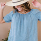 Doe & Rae Keep Me Close Chambray Top -