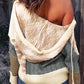 Color Block Hooded Cardigan -
