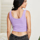 White Birch Take Me With Longline Bralette with Removable Pads in Grape -