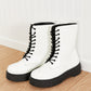 WeeBoo Big Steps Platform Combat Boots -