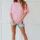 Sew In Love Sippin' Lemonade French Terry Top in Pink -
