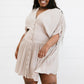 Davi & Dani Stay a Little Longer Pleated Mini Dress -