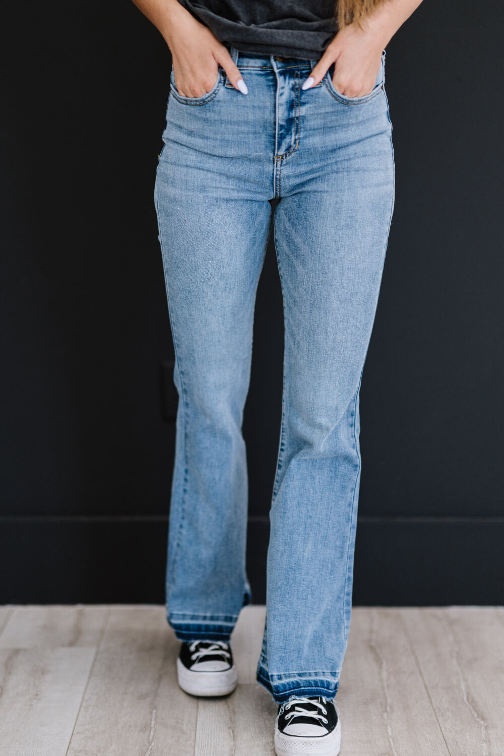 SneakPeek Fit and Flair Flare Jeans -