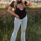 Animal Graphic Round Neck T-Shirt -