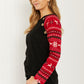Heimish Winter Wonderland Full Size Christmas Baseball Sleeve Top -