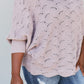 Sweet Lovely by Jen Drift Away Scallop Sweater -