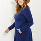 Zenana Forever Friends Full Size Swing Mini Dress -