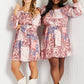 Andree by Unit Patchwork Floral Balloon Sleeve Dress -