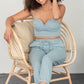 SHOPIRISBASIC Let's Do This Bustier and Joggers Lounge Set in Sage Green -