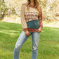 Sugarfox Hit the Slopes Full Size Patchwork Top -