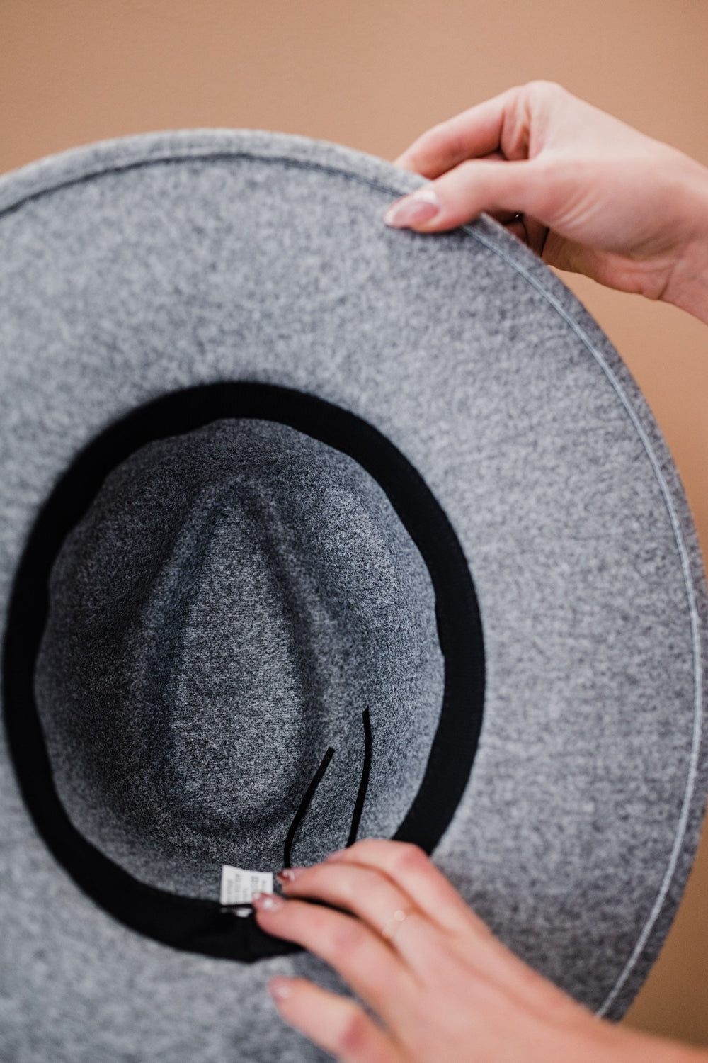 Fame X-Stitch Flat Brim Fedora Hat -