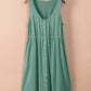 Sleeveless Button Down Mini Dress -