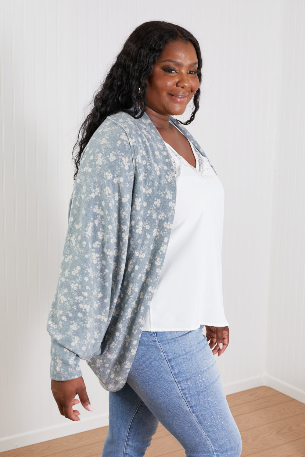 GeeGee Biggest Flirt Floral Print Cardigan -