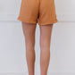 Zenana Linen Love Cuffed Shorts in Butter -