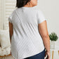 Sew In Love Spoonful of Sugar Striped Color Block Tee in Grey -