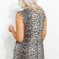 BiBi Let's Party Leopard Print Open Neck Tank -