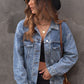 Studded Button Down Denim Jacket -