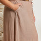 Sweet Lovely by Jen Leaps and Bounds Slit Maxi Skirt in Mocha -