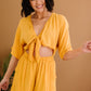Dress Day Marigold Sunshine Tie-Front Romper -