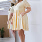 Davi & Dani All About Eyelet Dress in Baby Yellow -