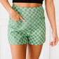 Glam Check Me Out Checkered Shorts -