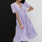 BiBi Slow Dancing Gingham Tiered Midi Dress -
