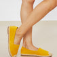 WeeBoo In Step Espadrille Slip-On Flats in Yellow -