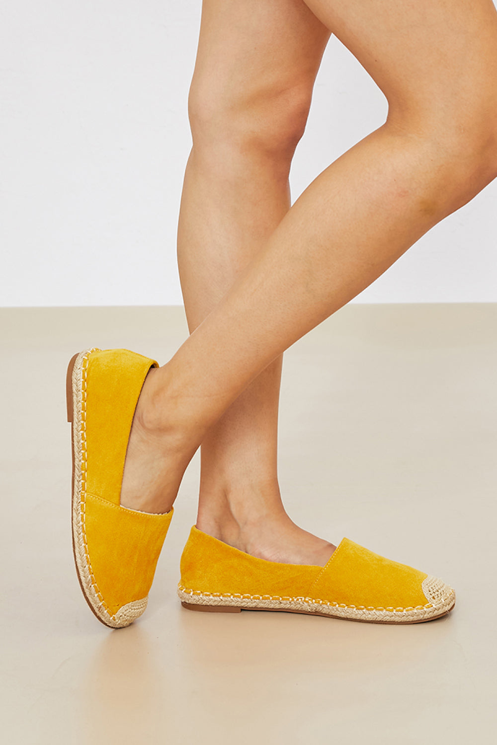 WeeBoo In Step Espadrille Slip-On Flats in Yellow -