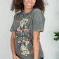 Lotus Fashion Wild West Card Graphic Tee in Stone Grey -