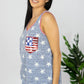 e. Luna Star Spangled Printed Sequin Pocket Tank -