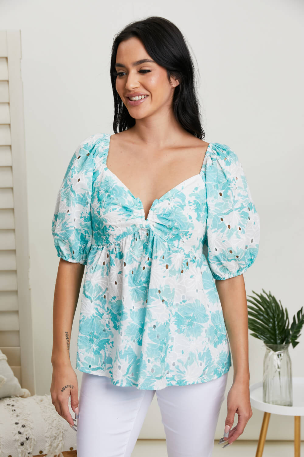 Hailey & Co Love You Most Floral Blouse -