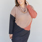 CY Fashion The More The Merrier Color Block Sweater Dress -