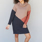 CY Fashion The More The Merrier Color Block Sweater Dress -
