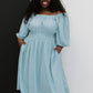 Davi & Dani Color My Soul Dress in Light Sage - Light Sage / 1XL
