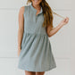 Sew In Love Weekday Wonder Babydoll Dress in Silver -