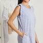Sew In Love Cascade Springs Full Size Acid Wash Dress in Denim -