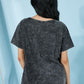 BiBi Best-Kept Secret Acid Wash Cutout Tee -