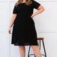 P & Rose Full Size Majestically Yours Eyelet Square Neck Dress -
