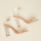 Cape Robbin Living Large Clear Block Heels -