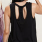 Sew In Love Never a Dull Moment Racerback Tank in Black -