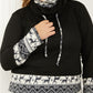 Heimish Sleigh Ride Full Size Waffle Knit Christmas Top -