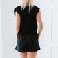 Glam Rumor Has It Pleated Shorts in Black -