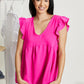 Cotton Bleu At The Summit Airflow Babydoll Top -