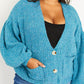 Davi & Dani Just a Fling Full Size Button Down Cardigan -