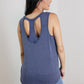 Sew In Love Never a Dull Moment Racerback Tank in Denim Color -