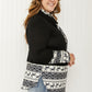 Heimish Sleigh Ride Full Size Waffle Knit Christmas Top -