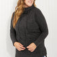 Zenana Full Size Brushed Funnel Neck Sweater -