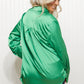 GeeGee New Love Satin Button Down Shirt -